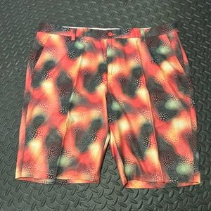 HRESKI Mens Sports multi color shorts Size 42 waist, 94% Polyester, Light wear
